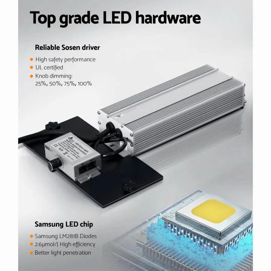 Green Fingers Grow Light 3000W LED Full Spectrum Indoor Veg Flower All Stage