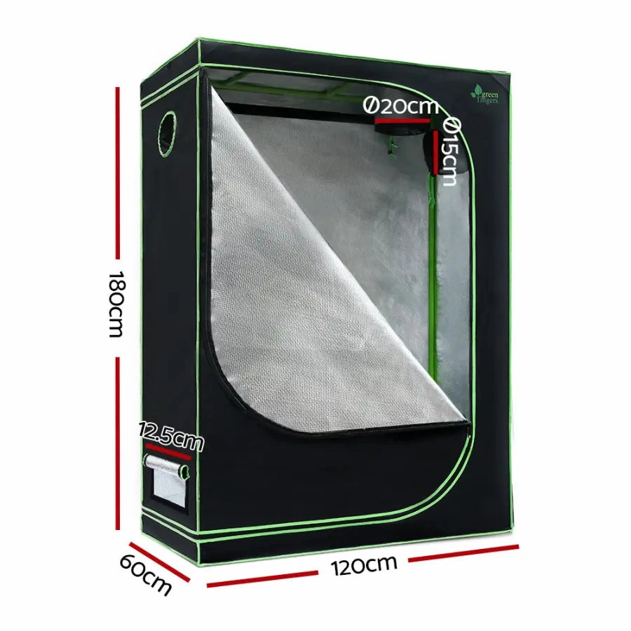 Green Fingers Grow Tent Kits 1680D Oxford 120X60X180CM Hydroponics Grow System