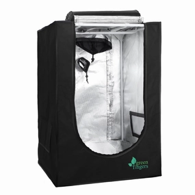 Green Fingers Hydroponics Grow Tent Kits Hydroponic Grow System Black 60X60X90CM 600D Oxford,garden yard decoration