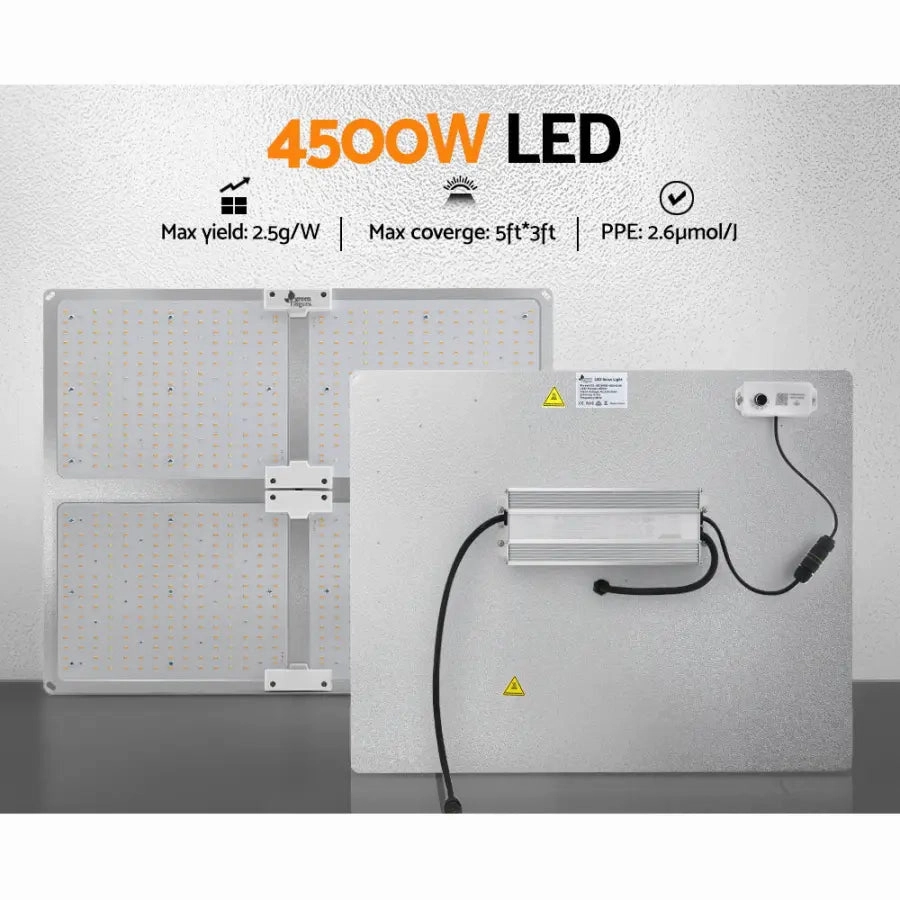 Green Fingers Max 4500W LED Grow Light Full Spectrum Indoor Veg Flower All Stage
