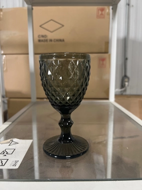 Green/Grey Color diamond drinking Glass drinkware cup goblet,aesthetic flower vase