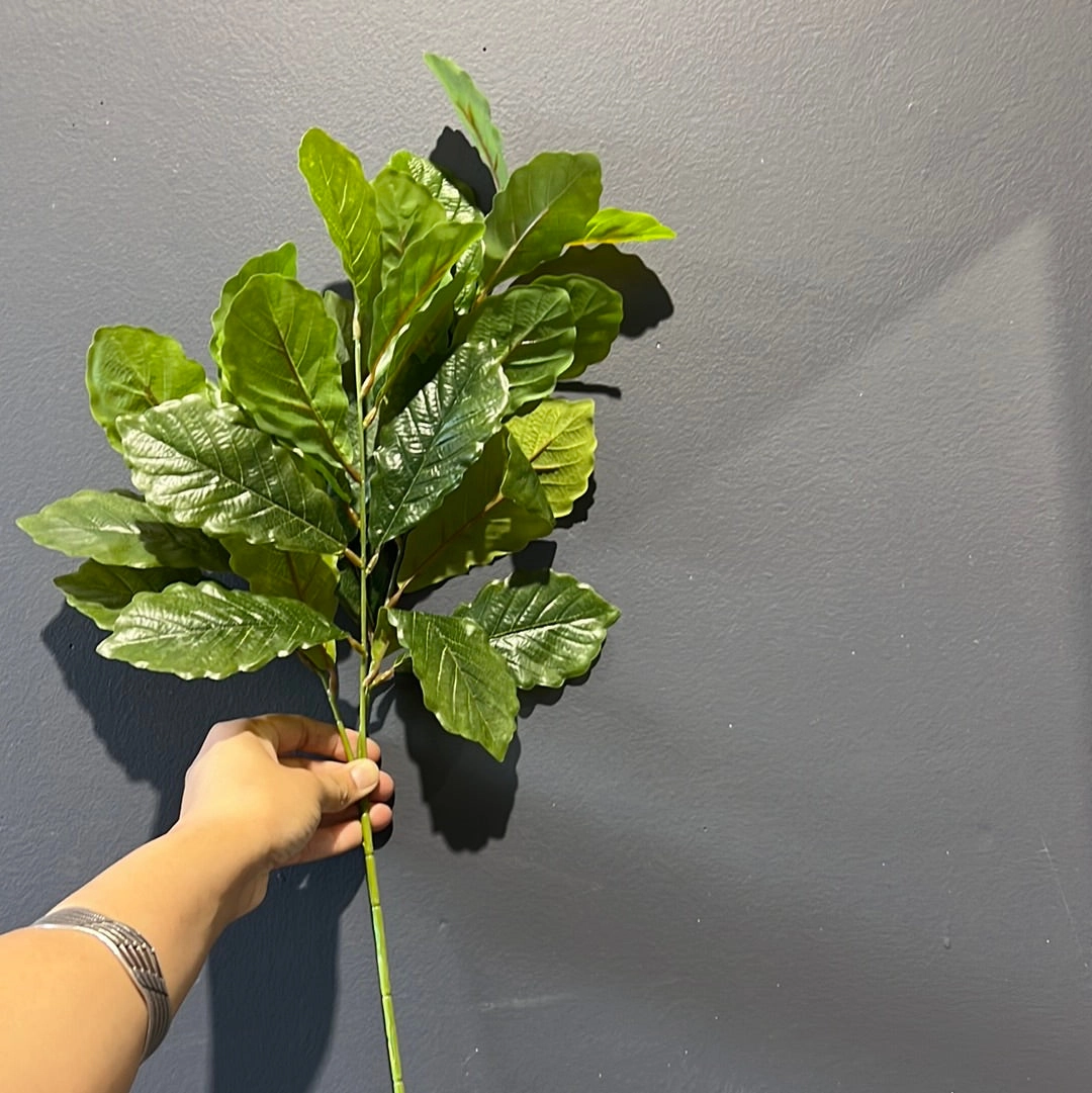 Green Oak Leaf Greenery Salal realistic flower bouquet  
