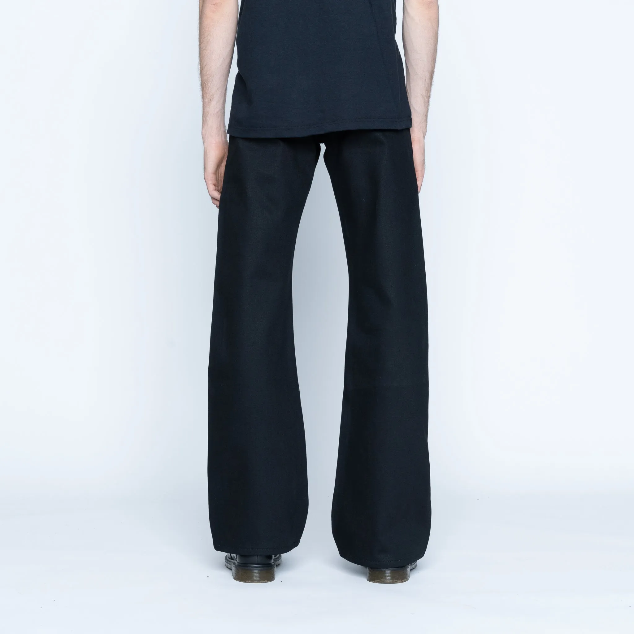 Groovy Guy - Solides Schwarz Selvedge