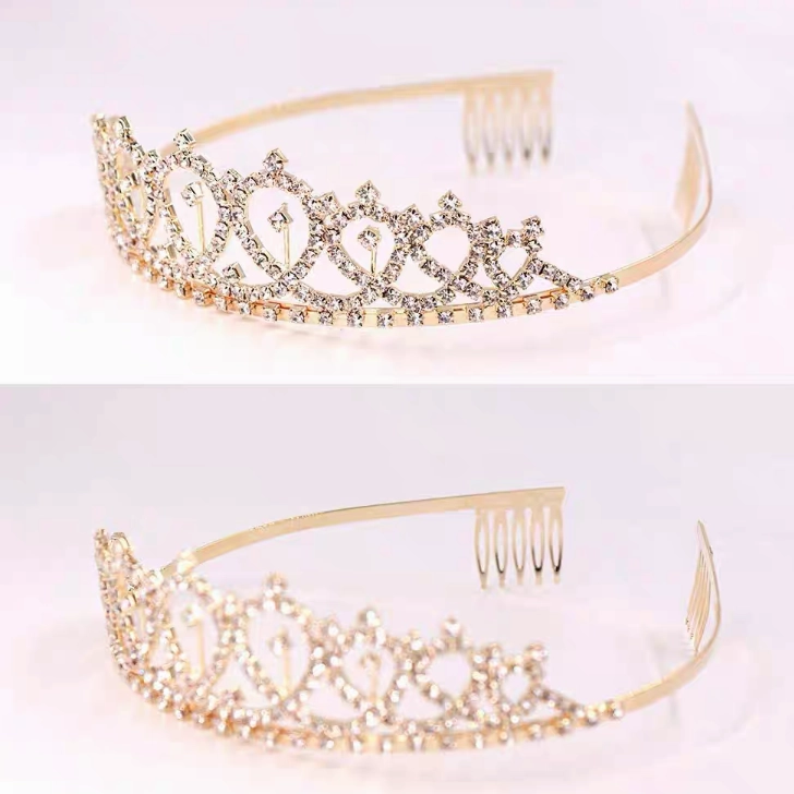 Hair band Tiara Head piece bling head band artificial flower bouquet  