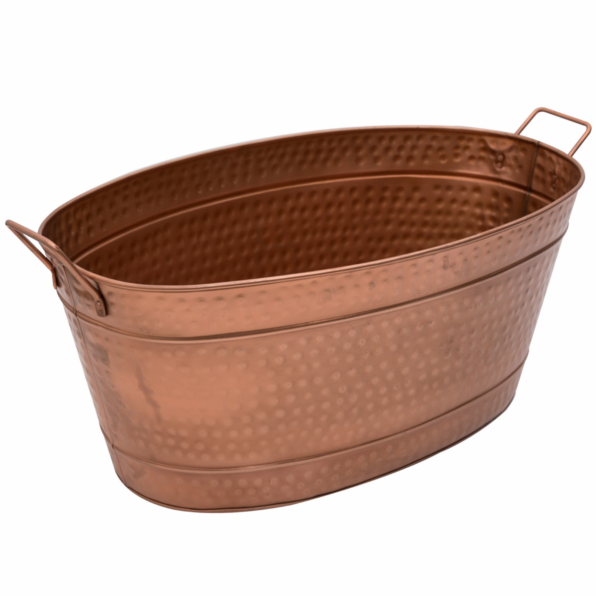 Hammered Copper-Plated Tub