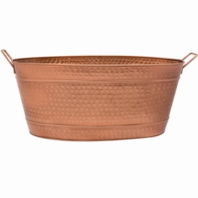 Hammered Copper-Plated Tub,planting accessories kit