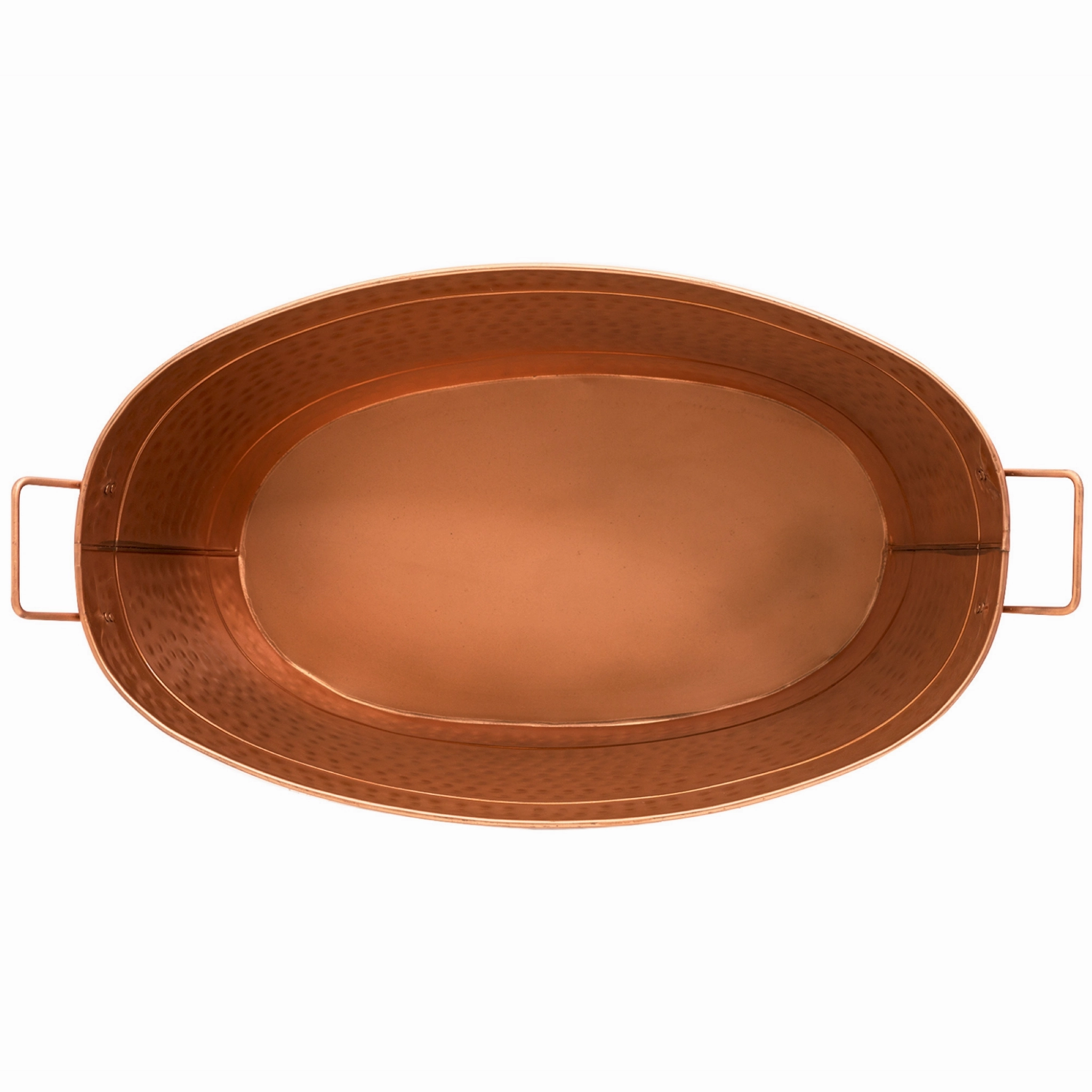 Hammered Copper-Plated Tub