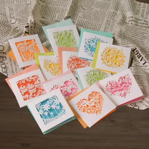 Handmade Card,realistic flower bouquet 