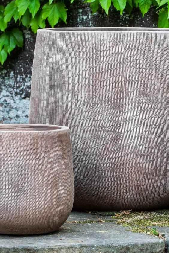 Handspun LInen Antico Terra Cotta Planter Small,indoor flower container