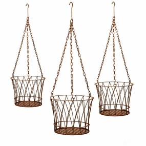 Hanging Basket Sue Rust,terracotta plant pot