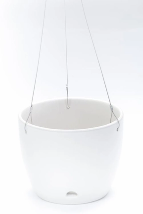 Hanging Pot Matte White,terracotta plant pot