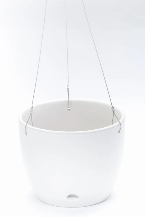 Hanging Pot Matte White,terracotta plant pot