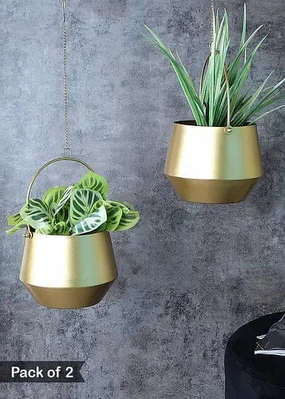 Hanging Vine Planter (Set of 2),hanging suspension frame