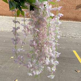 Hanging wisteria Light pink artificial flower bouquet  