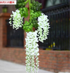 Hanging wisteria (White)-HAN1-1 realistic flower bouquet  