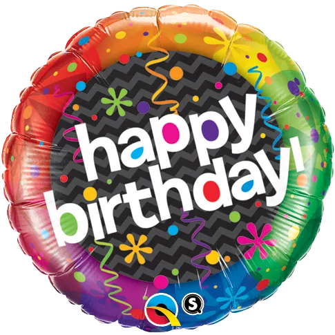 Happy Birthday Helium Balloon,realistic flower bouquet 