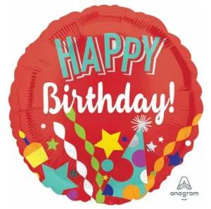 Happy Bithday Balloon No.3,faux bloom stem 