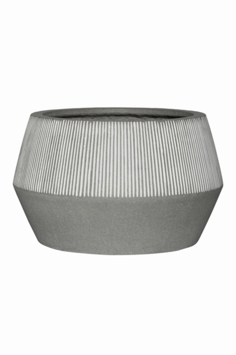 Harley Low Pot White Stripe Small
