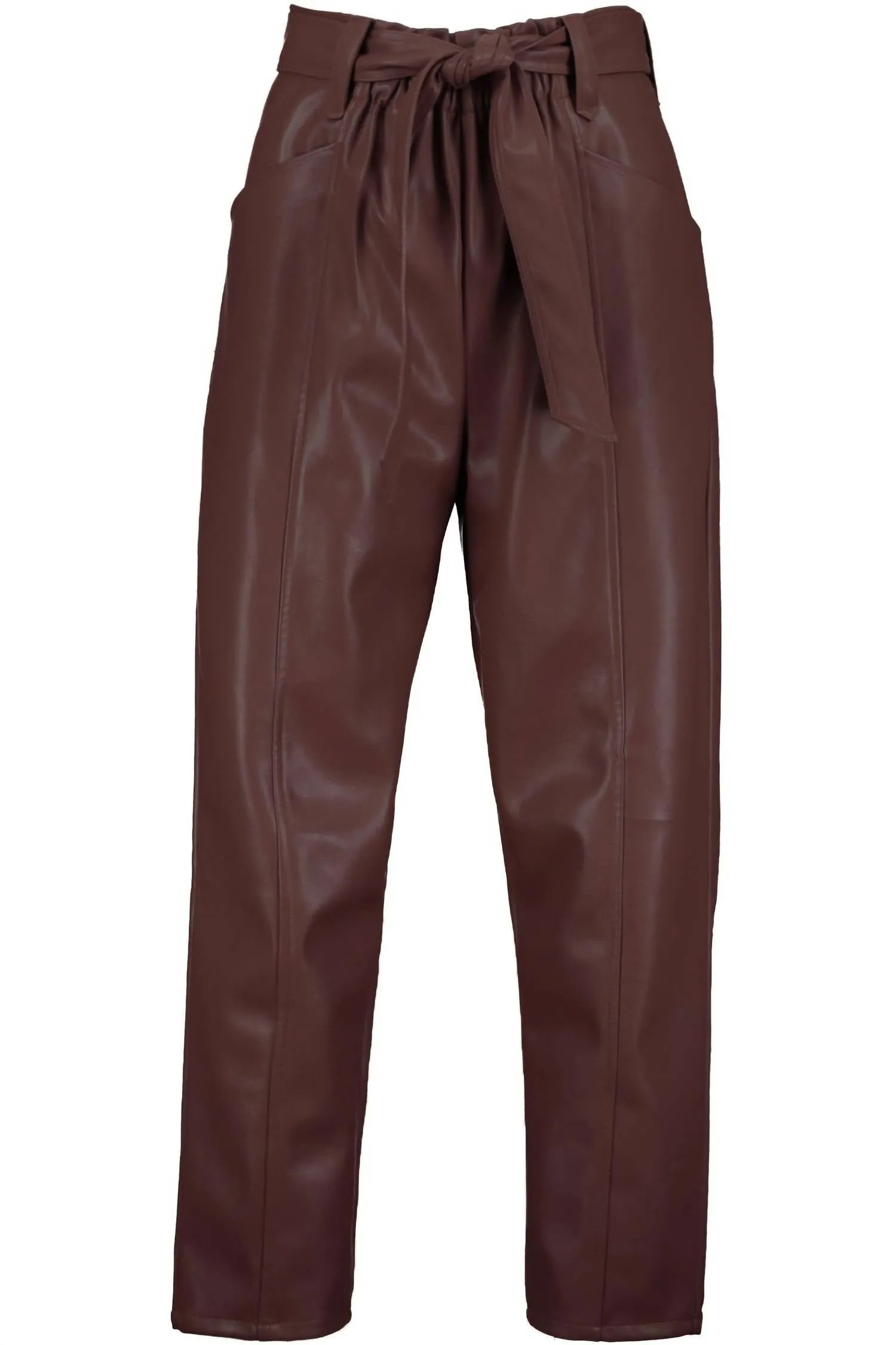 Harper Vegan-Leder-Hose in Erbstück-Optik