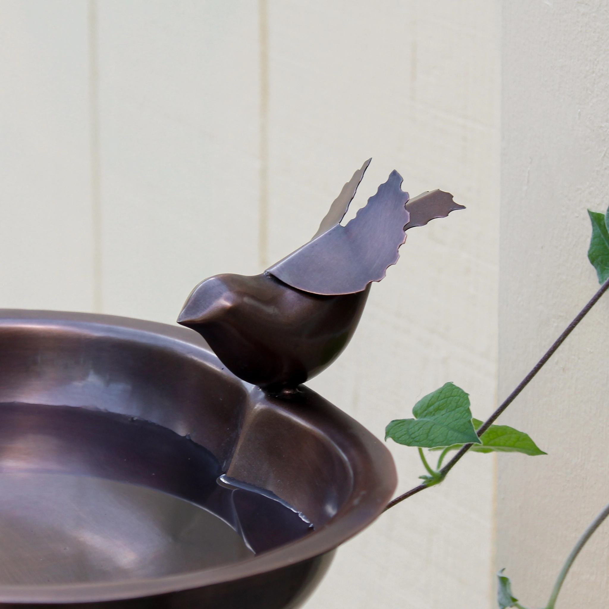 Heart Shaped Birdbath & Wall Mount Bracket
