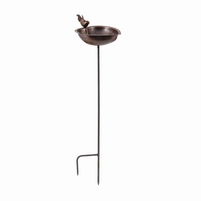Heart Shaped Birdbath Bowl & Garden Stake,planting accessories kit