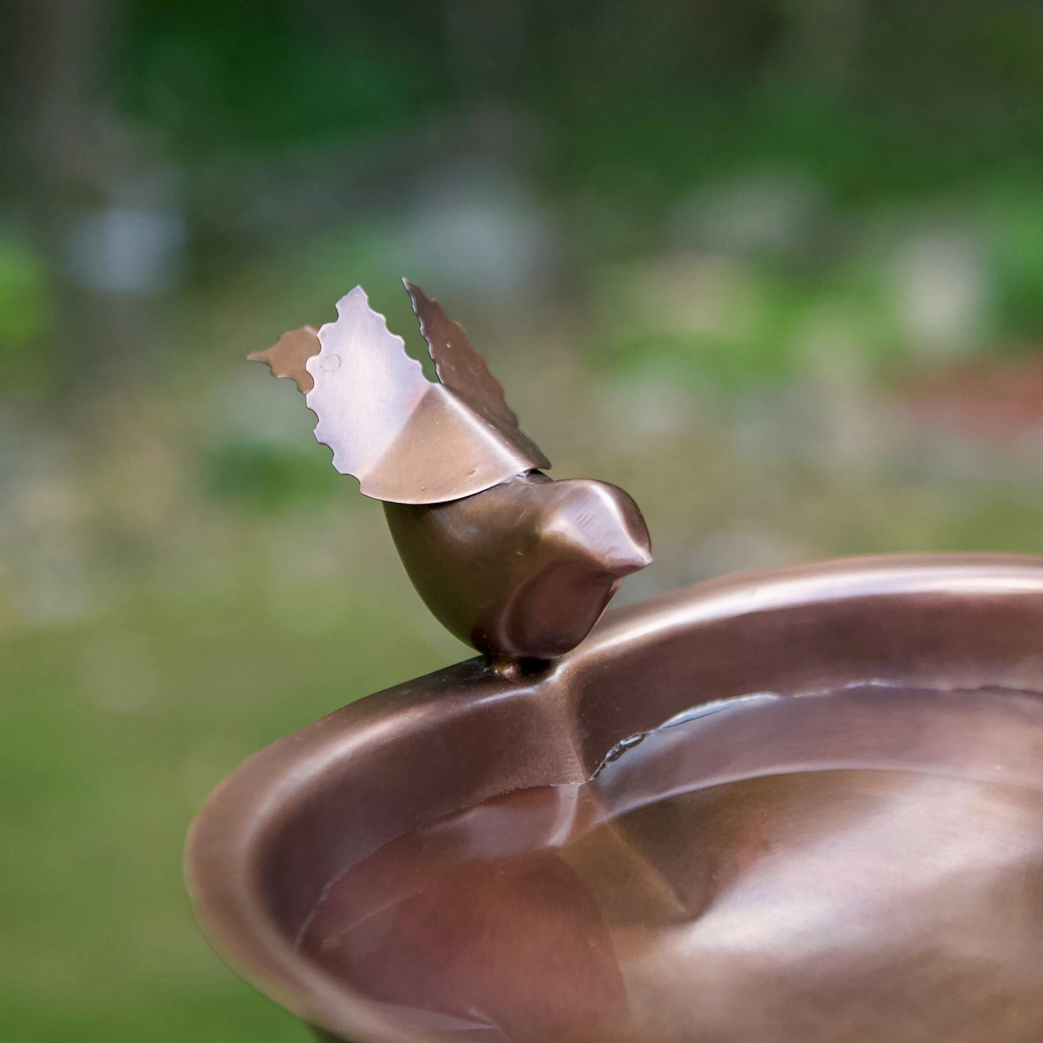 Heart Shaped Birdbath Bowl & Garden Stake