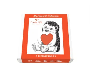 Hedgehog in Love 9pc,faux bloom stem 