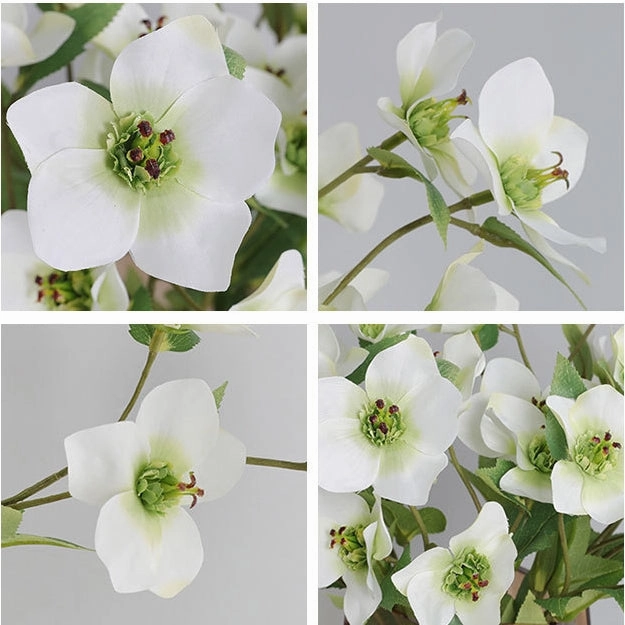 Helleborus Big Stem Artificial Silk Flower HELLEBORUS004-008