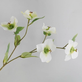 Helleborus Big Stem Artificial Silk Flower HELLEBORUS004-008,dried artificial flower