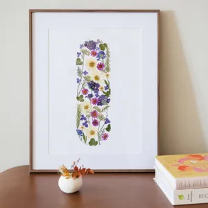 Herbier bouquet d't A3,artificial single flower