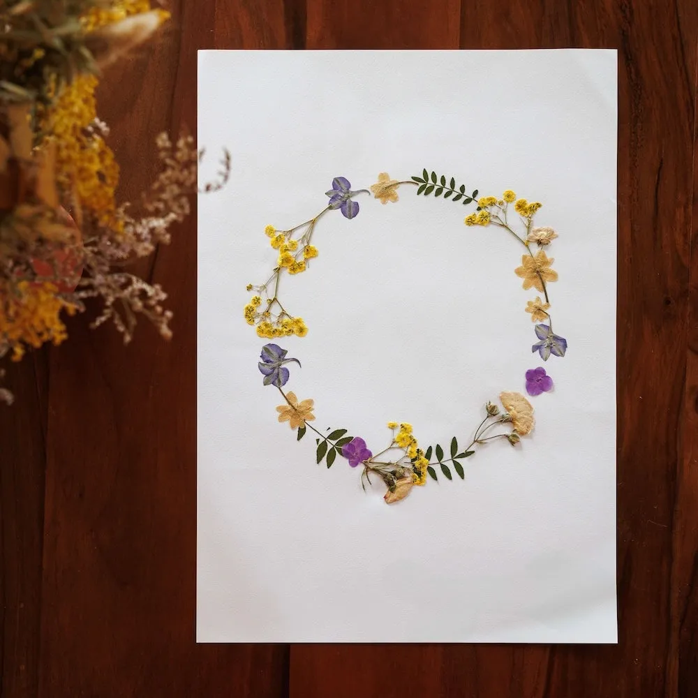 Herbier Ronde Printanire A3,artificial single flower