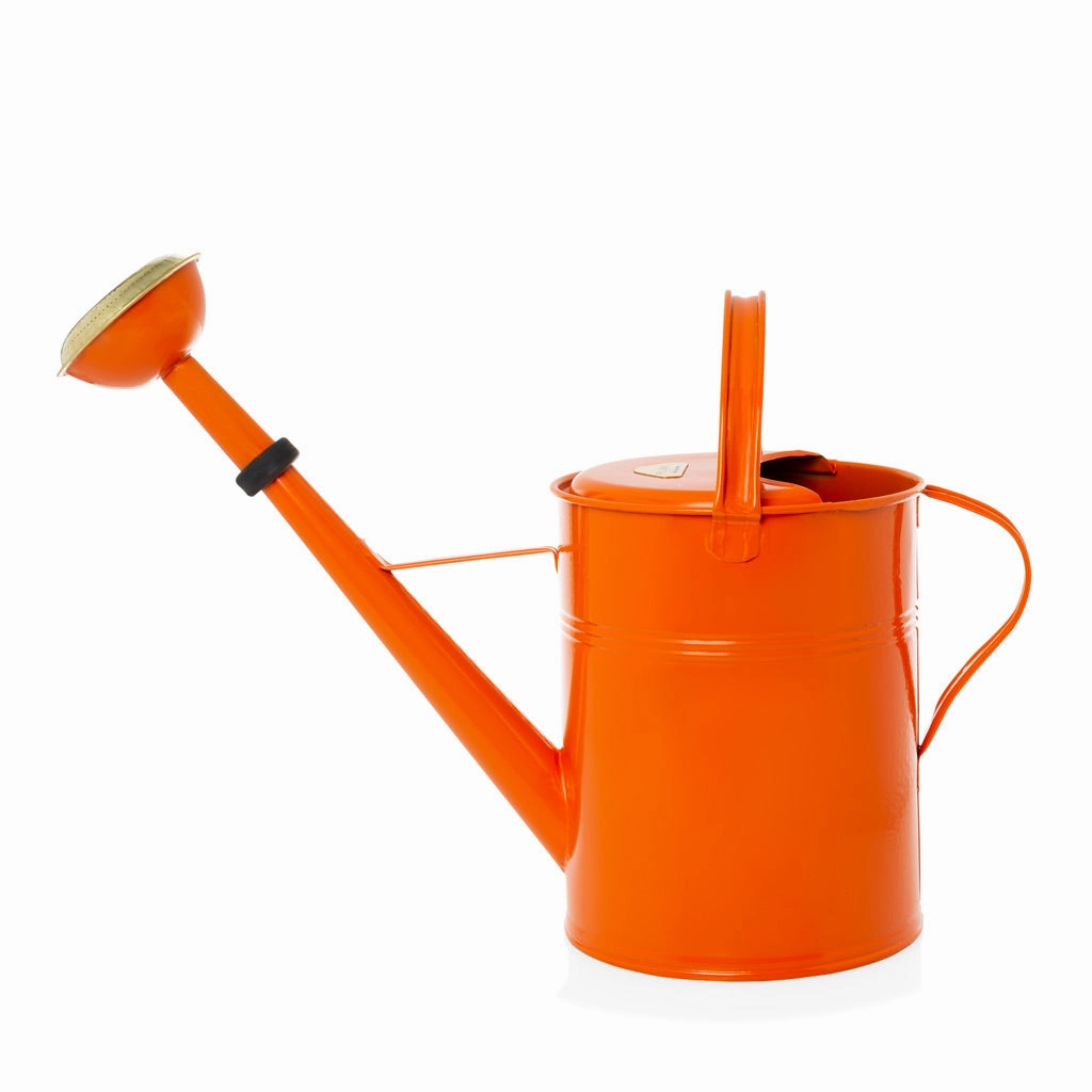 HG Garden Orange Zinc Watering Can, 9 Liter