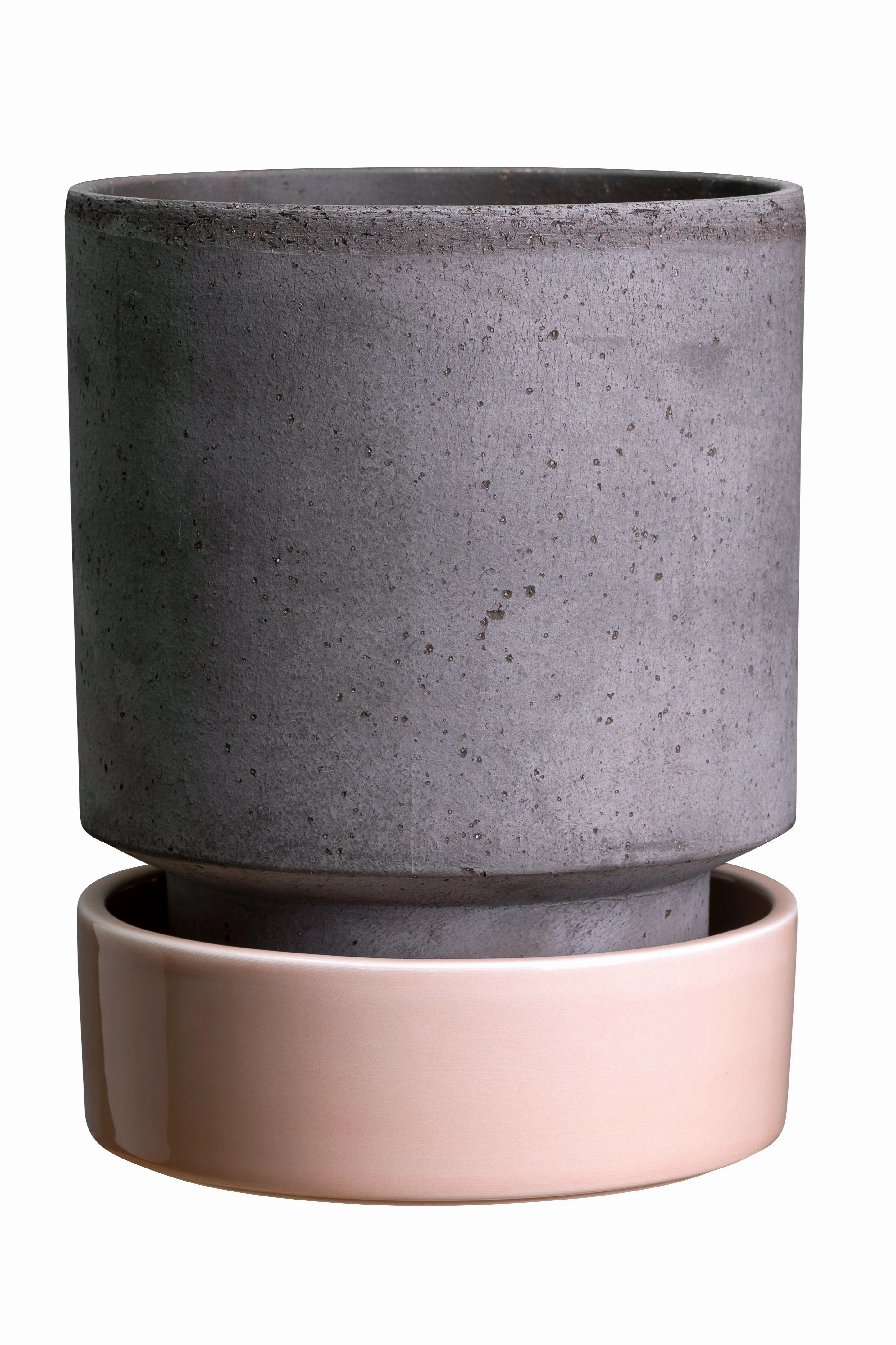 Hoff Pot & Saucer Grey & Quartz 3.1