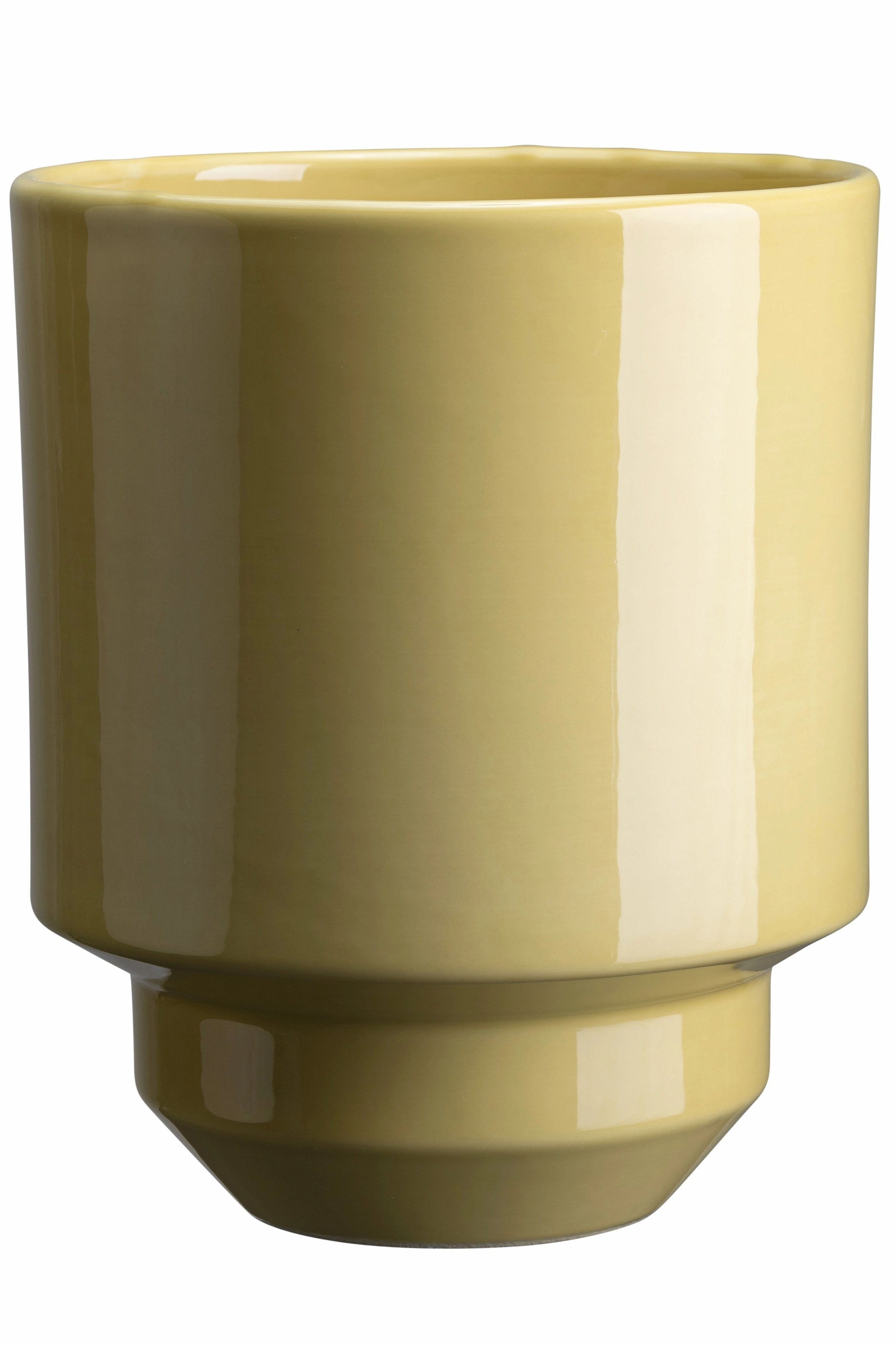 Hoff Pot & Saucer Pale Yellow 5.5