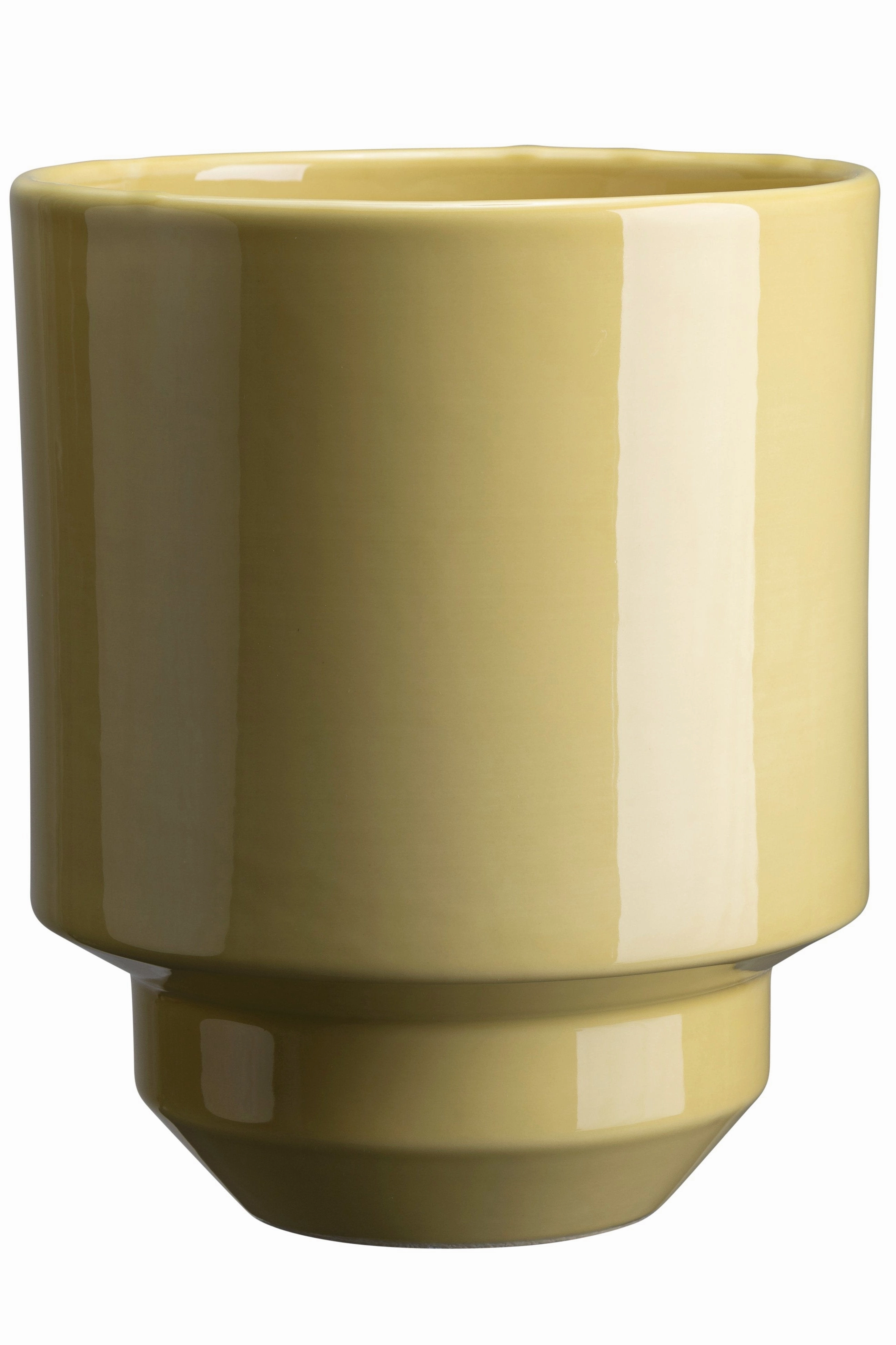 Hoff Pot & Saucer Pale Yellow 7.1