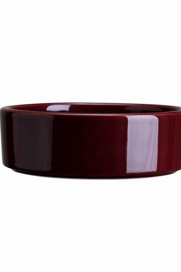 Hoff Pot & Saucer Rosa & Burgundy 7.1