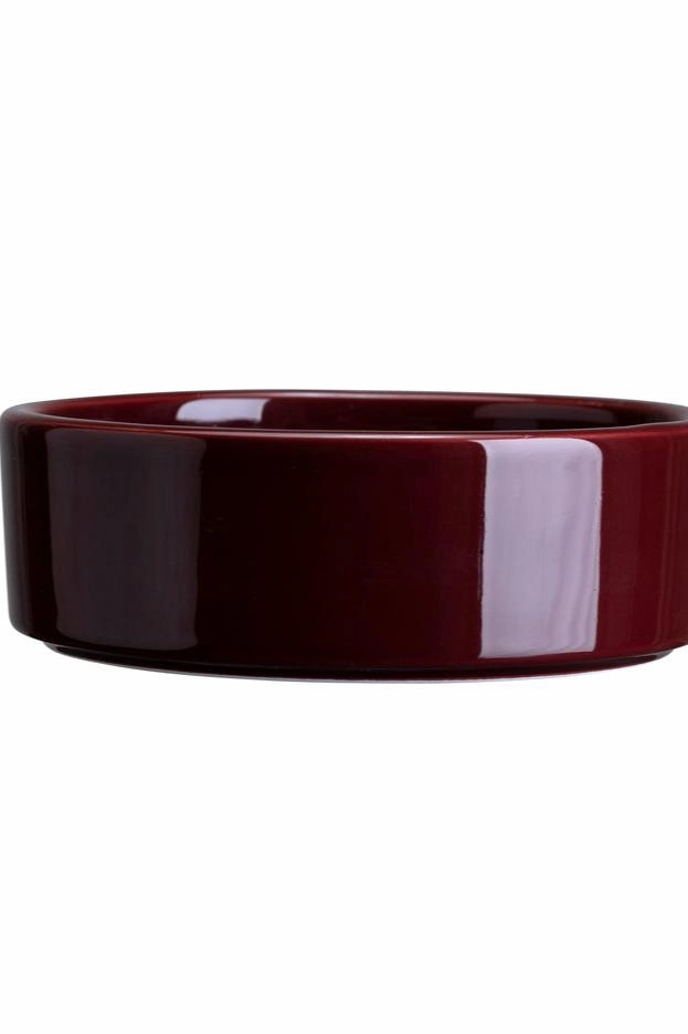 Hoff Pot & Saucer Rosa & Burgundy 9.8"