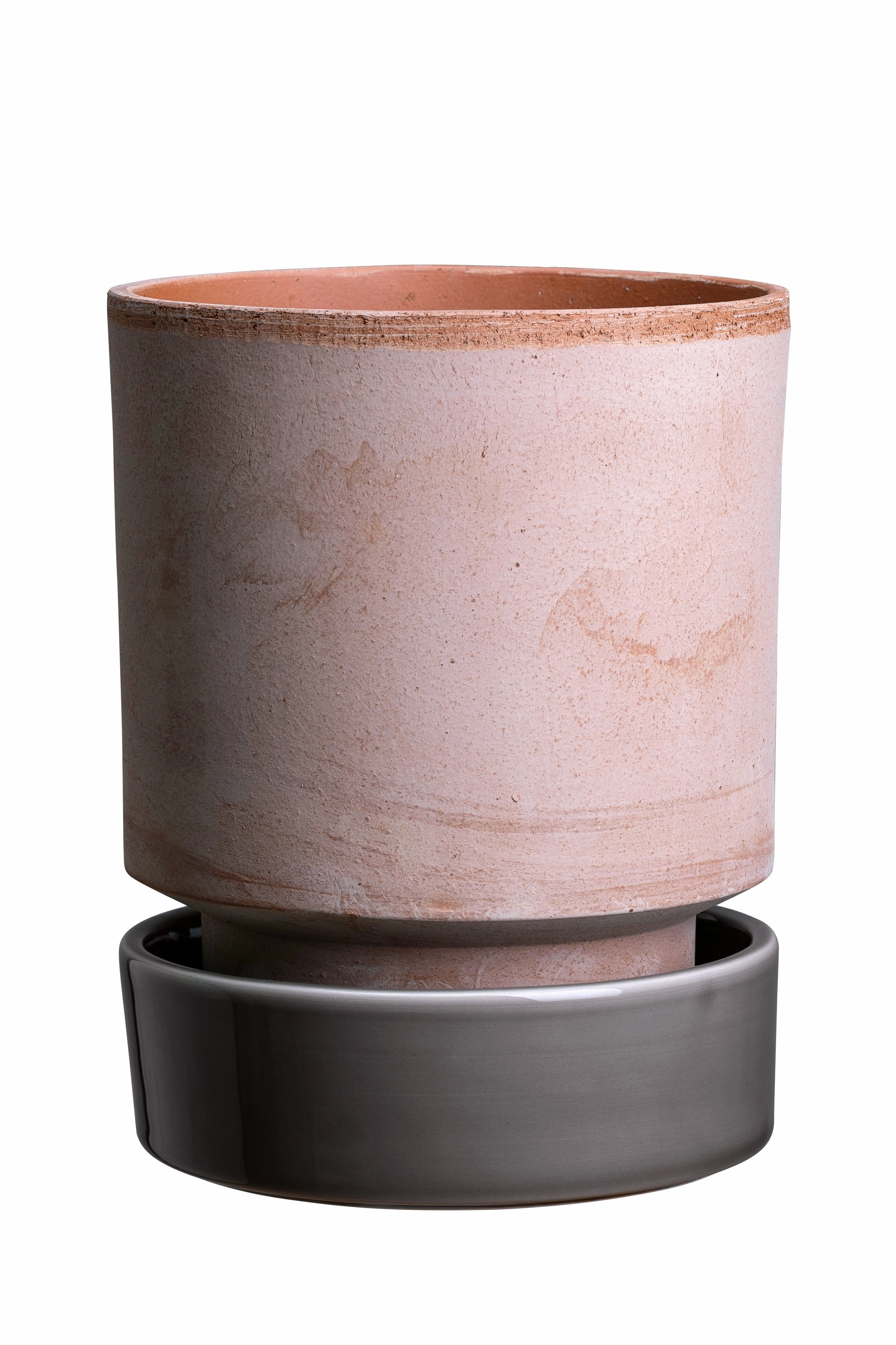 Hoff Pot & Saucer Rosa & Pearl 7.1