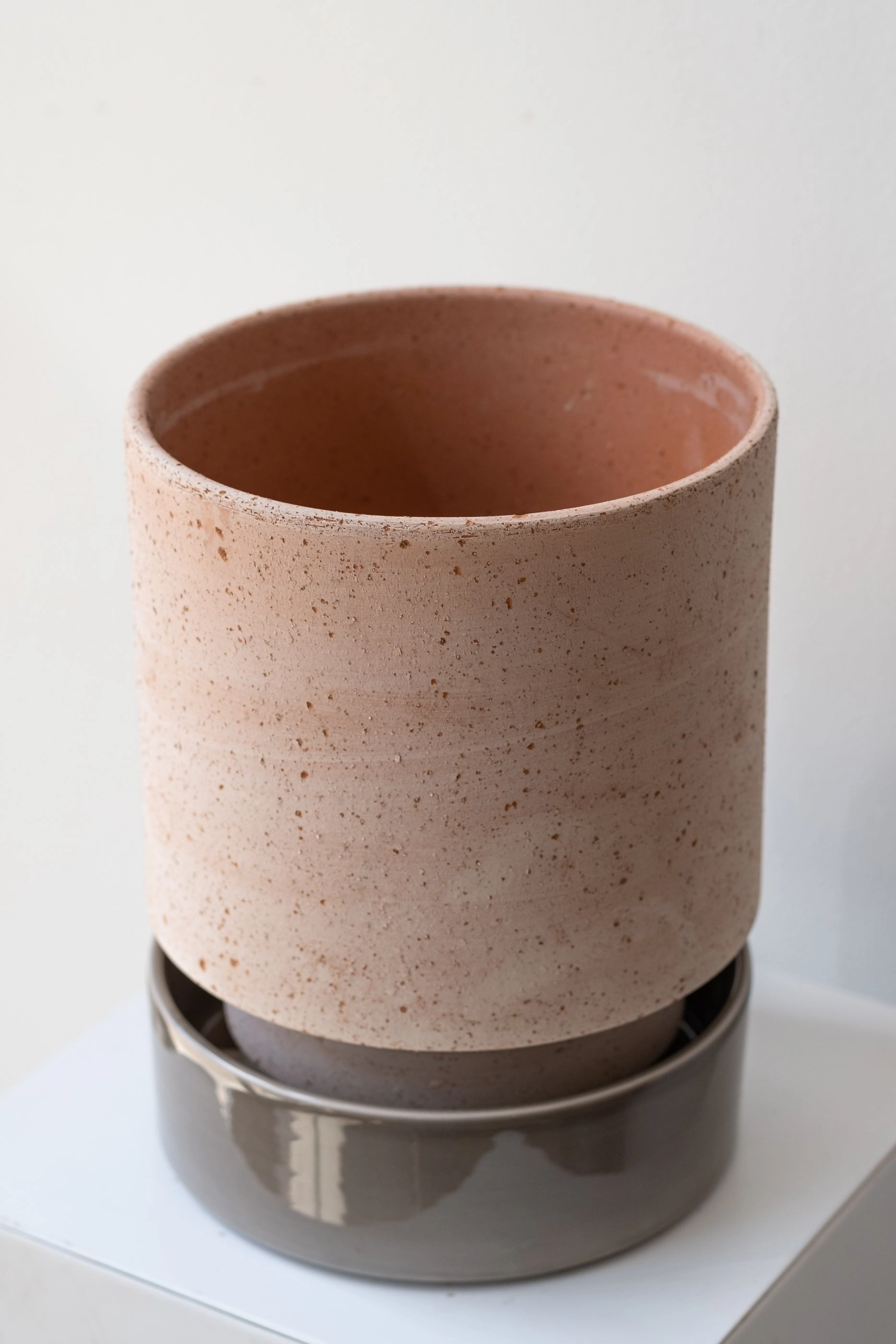 Hoff Pot & Saucer Rosa & Pearl 7.1