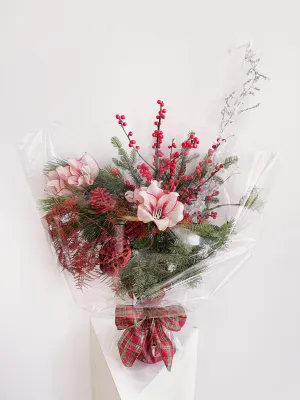 Holiday Bunch,realistic flower bouquet 