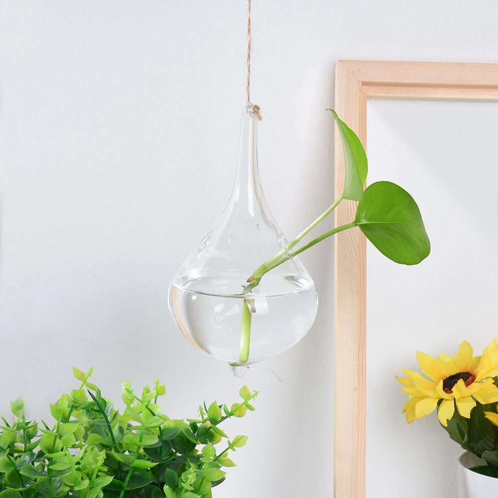 Home Garden Hanging Glass,hand-painted ceramic vase