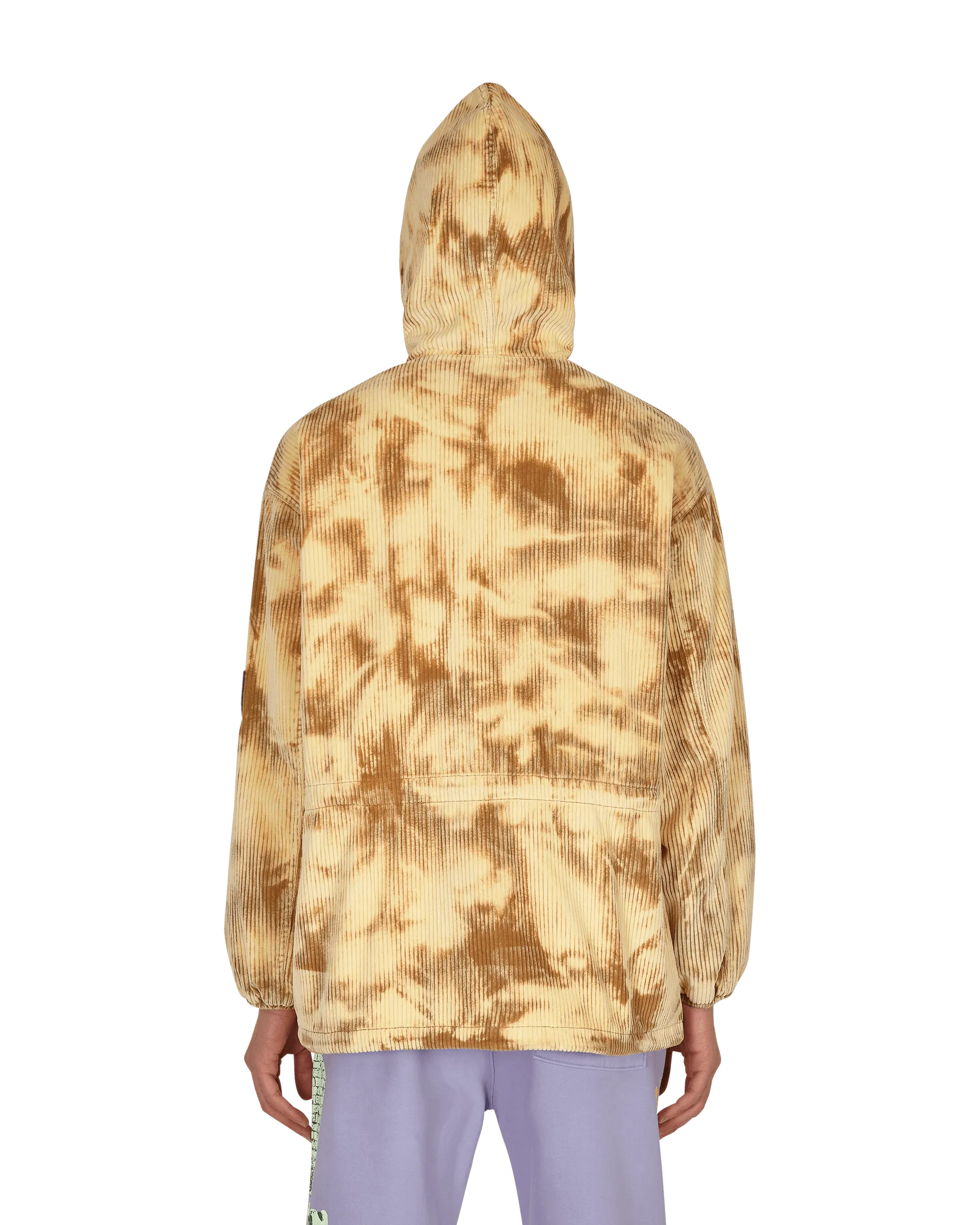 Cord-Rennjacke mit Kapuze in Beige