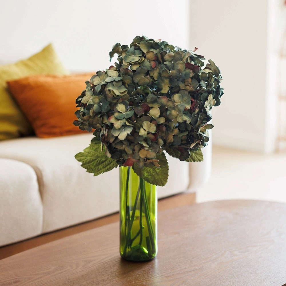 Hortensia en papier naturel
