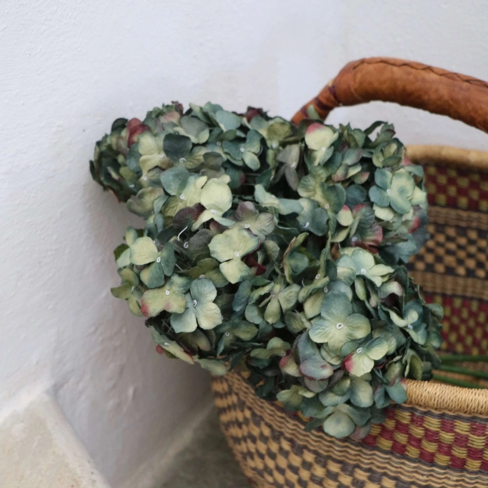 Hortensia en papier naturel