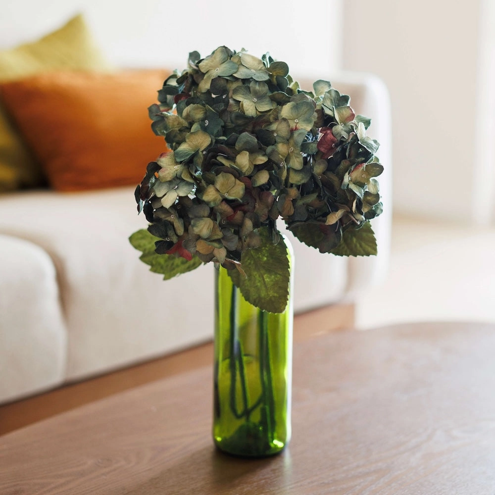 Hortensia en papier naturel