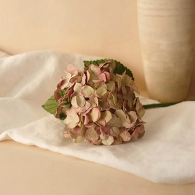 Hortensia en papier vieux rose,mother's day bouquet