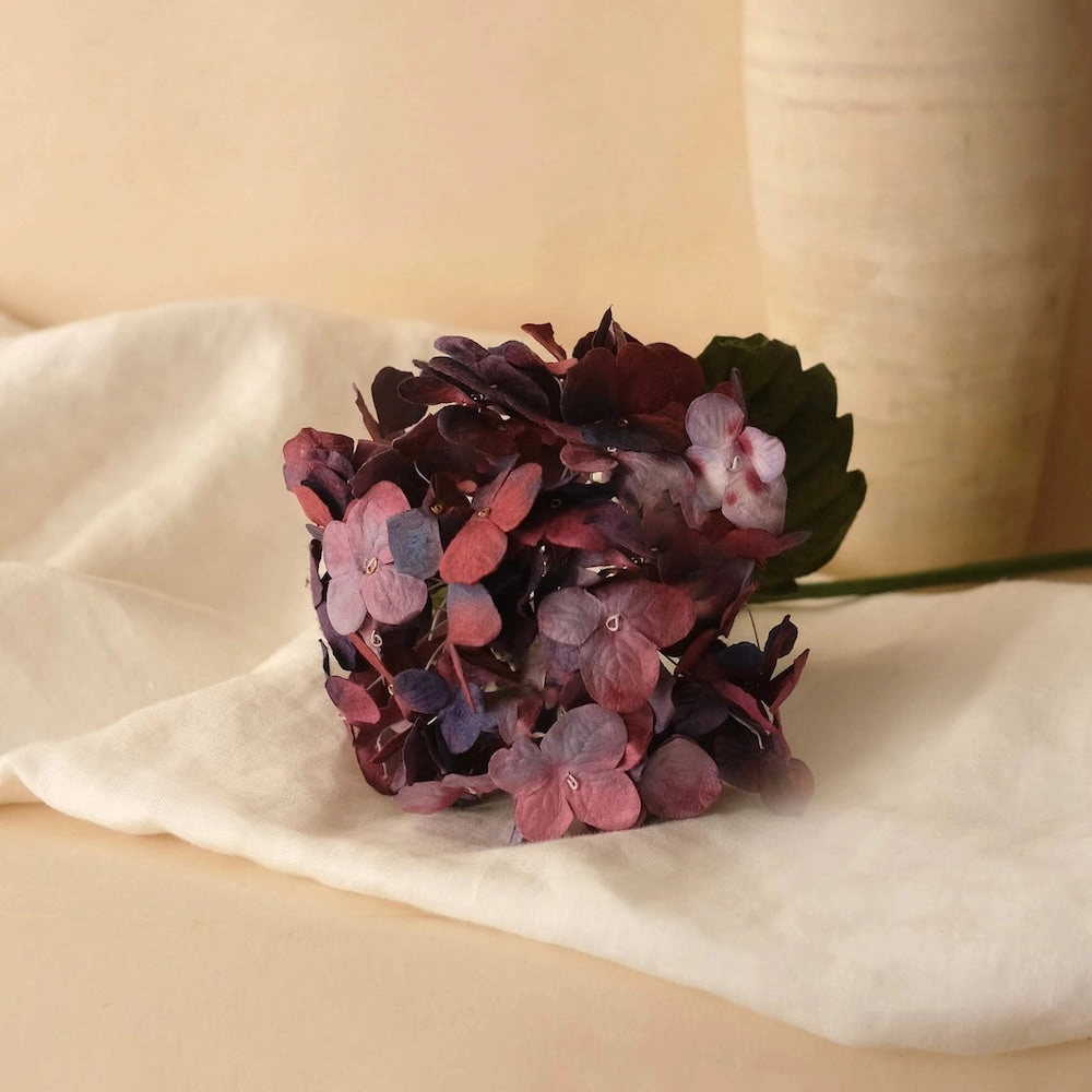 Hortensia en papier violet intense,mother's day bouquet