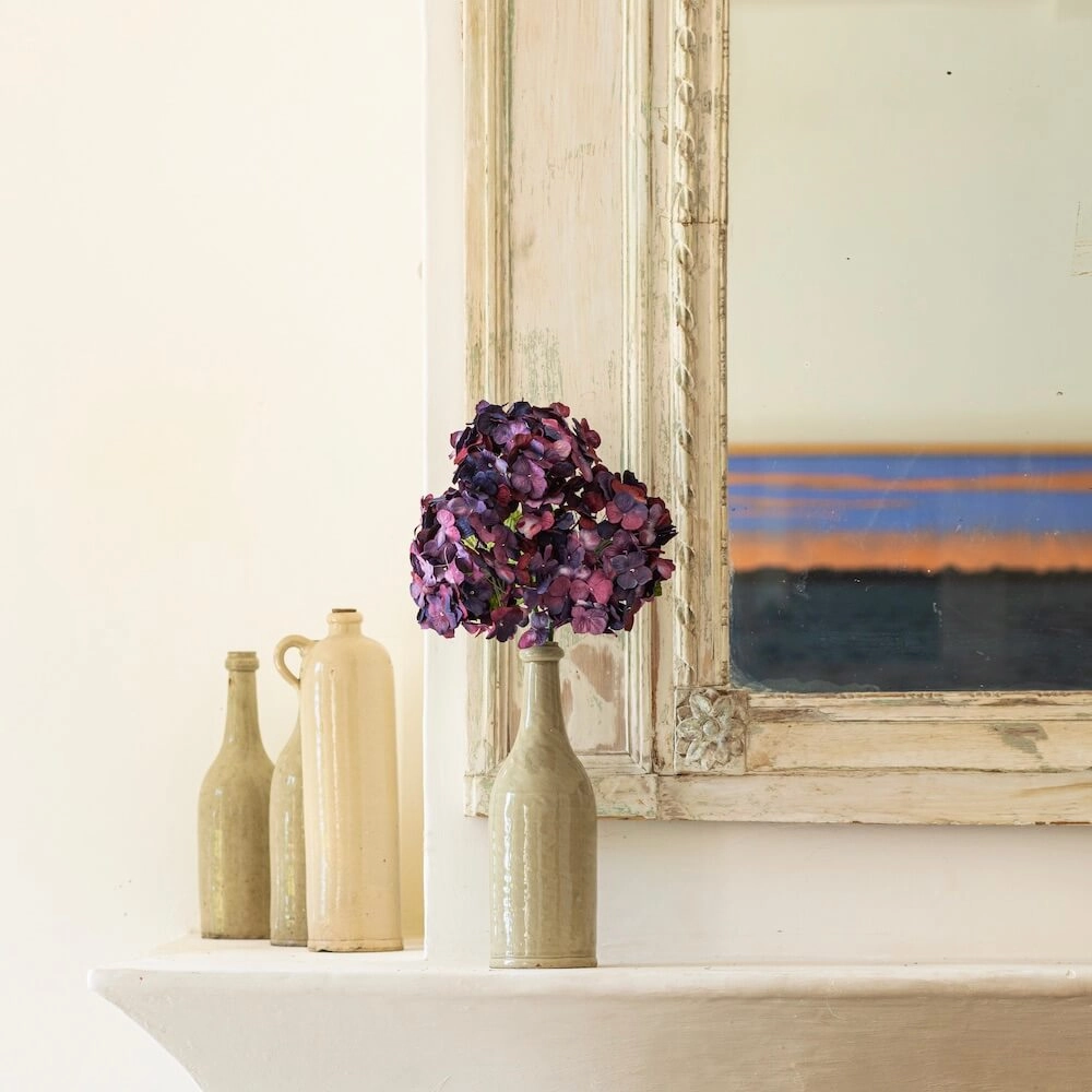 Hortensia en papier violet intense