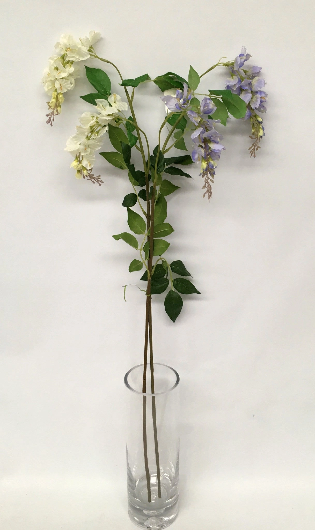 HP0041 Hanging Wisteria 103cm White / Purple