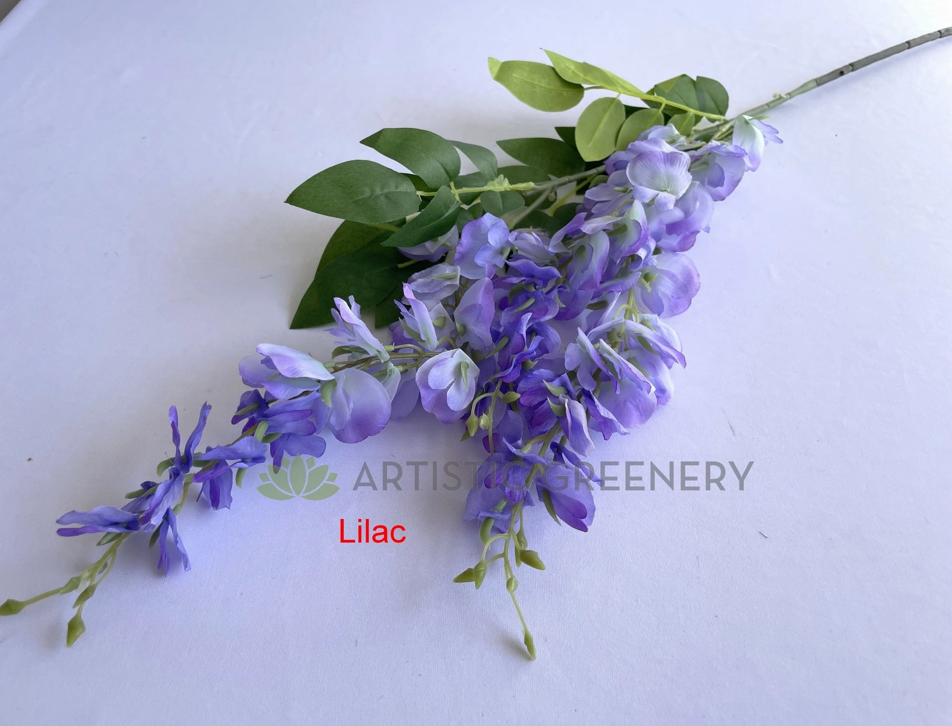 HP0087 Hanging Wisteria 110cm Pink / Lilac